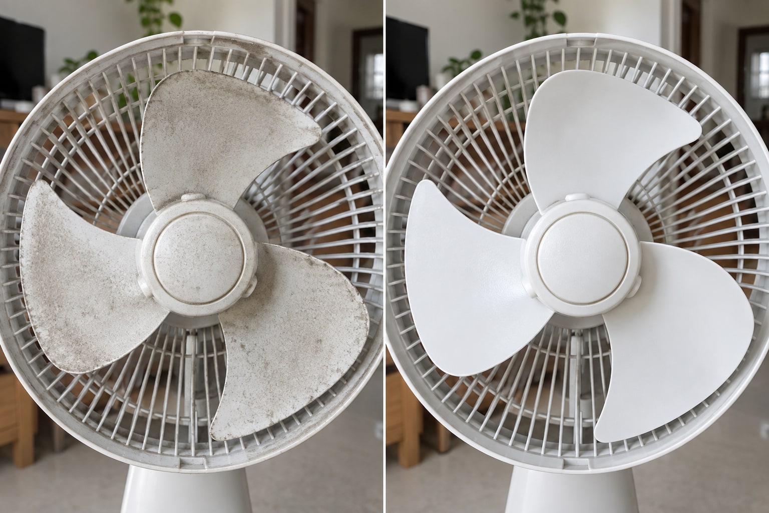 電扇／循環扇清洗前後
